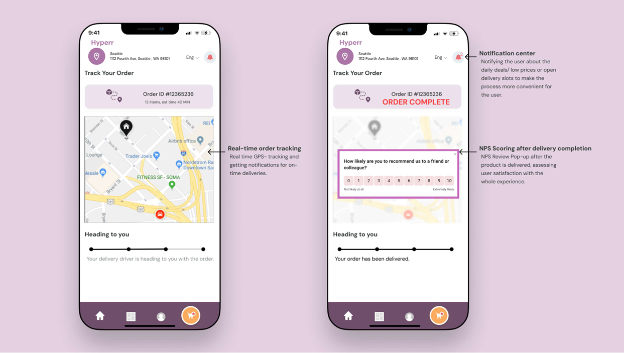 Tracking Order Screenshot